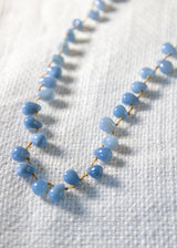BLUE OPAL DROP NECKLACE