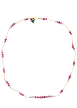 RUBIS SHADED SECTION NECKLACE