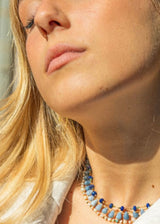 BLUE OPAL DROP NECKLACE