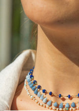 BLUE OPAL DROP NECKLACE