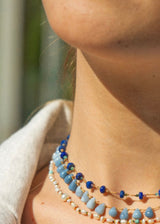BLUE OPAL DROP NECKLACE