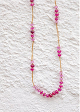 RUBIS SHADED SECTION NECKLACE