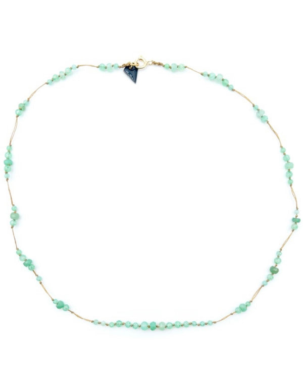 CHRYSOPRASE SECTION NECKLACE