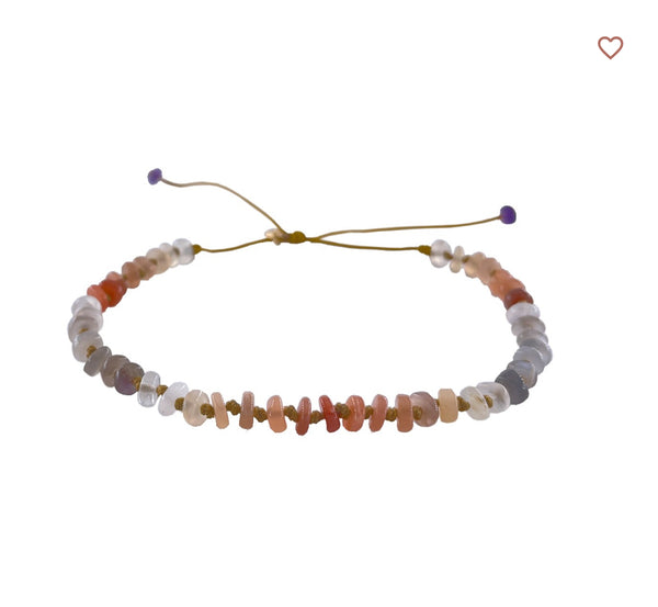 CANDIES MULTICOLOR MOONSTONE ANKLE