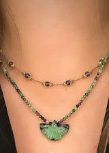 CONDOR LAPIS LAZULI FACETED NECKLACE