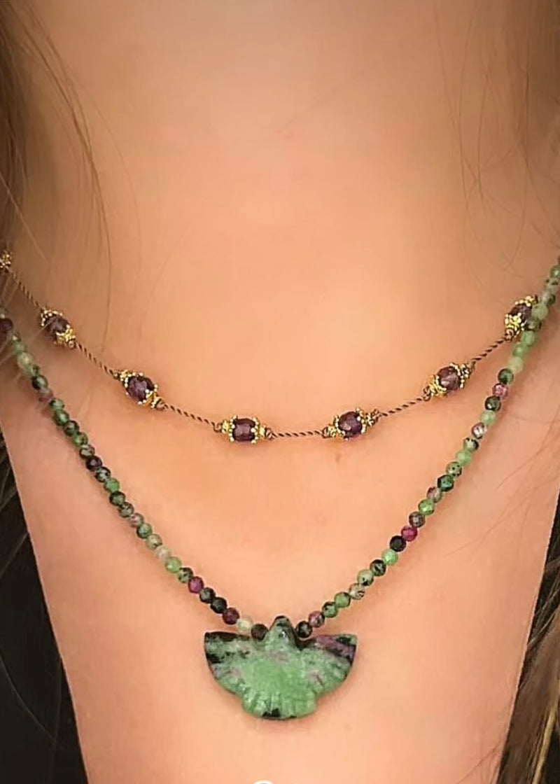 CONDOR LAPIS LAZULI FACETED NECKLACE