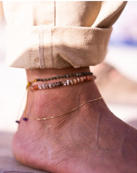 CANDIES MULTICOLOR MOONSTONE ANKLE
