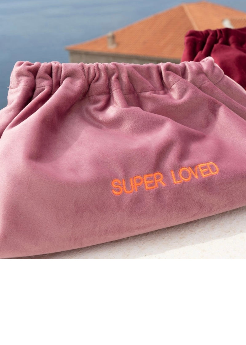 VELVET CLUCH BAG