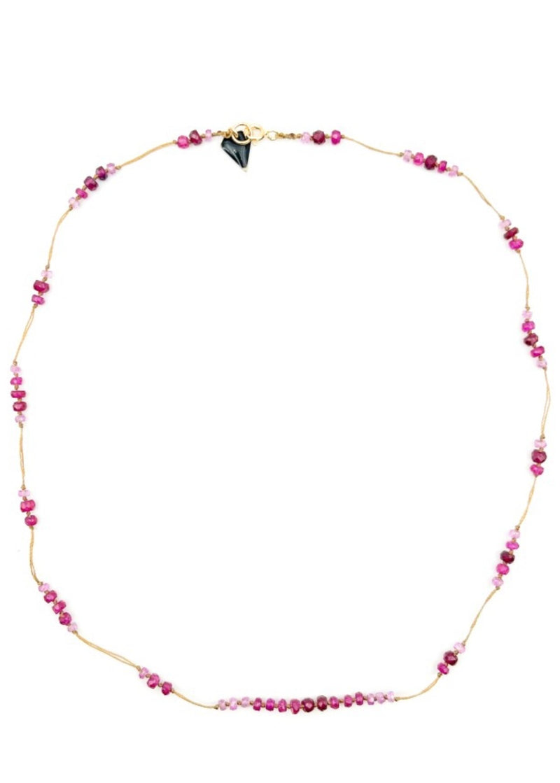 RUBIS SHADED SECTION NECKLACE