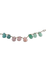 OPAL, CHRYSOPHRASE, AMAZONITE AND NATURAL PEARL DROP NECKLACE