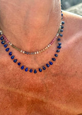 LAPIS DROPS NECKLACE