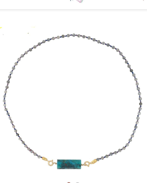 ROLLA BOLLA CHRYSOCOLLA AND CANDIES LABRADORITE