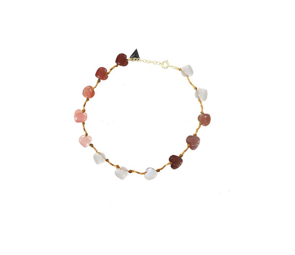 MOONSTONE HEART BRACELET