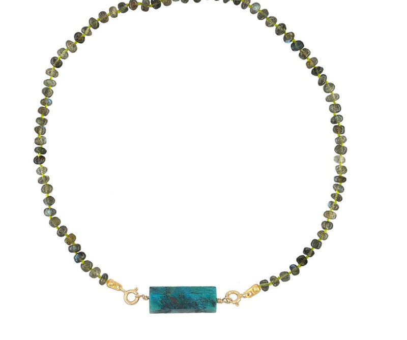 ROLLA BOLLA CHRYSOCOLLE AND LABRADORITE CANDIES