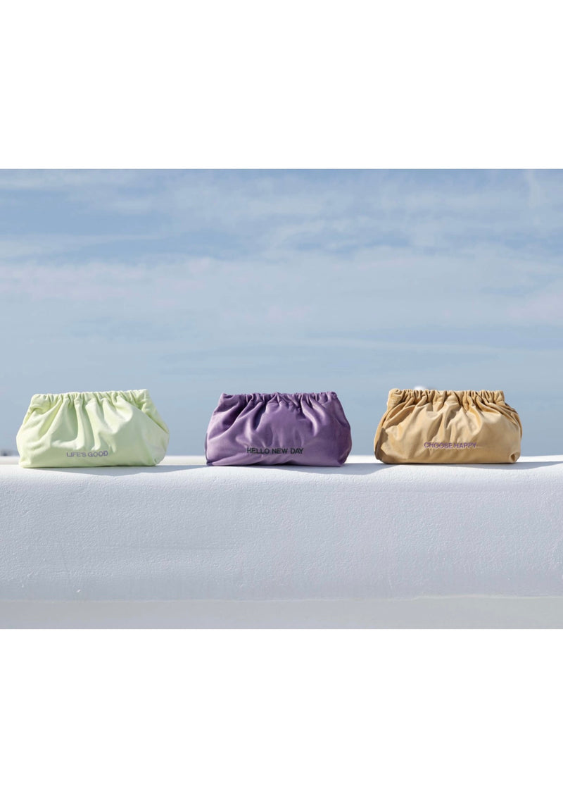 VELVET CLUCH BAG