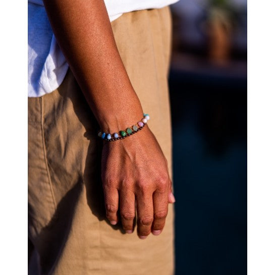 MULTICOLOR OPAL DROP BRACELET