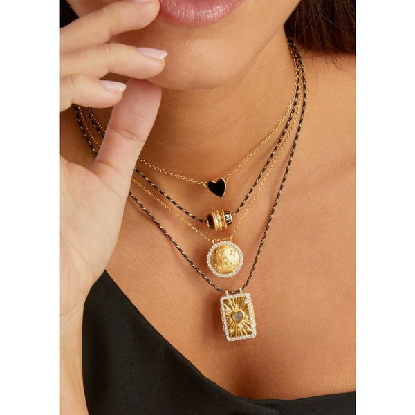 BLACK TALISMAN NECKLACE