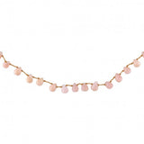 PINK OPAL DROPS NECKLACE