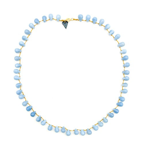 BLUE OPAL DROP NECKLACE