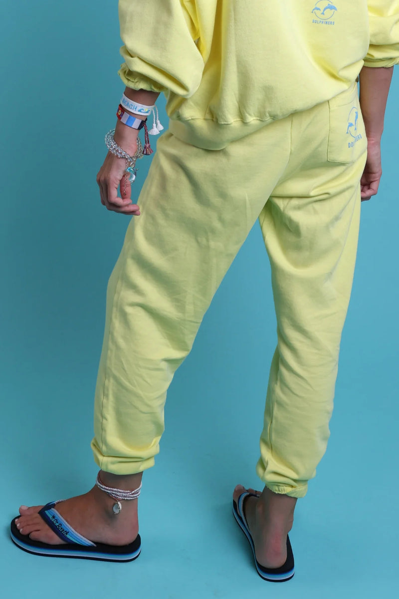 YELLOW BAYRON BAY CREW JOGGING